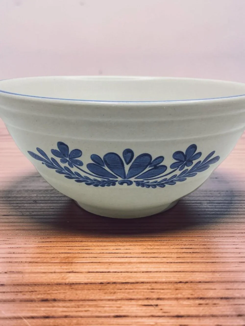 vintage 1960s-70s platzgraff yorktowne stoneware mixing bowl